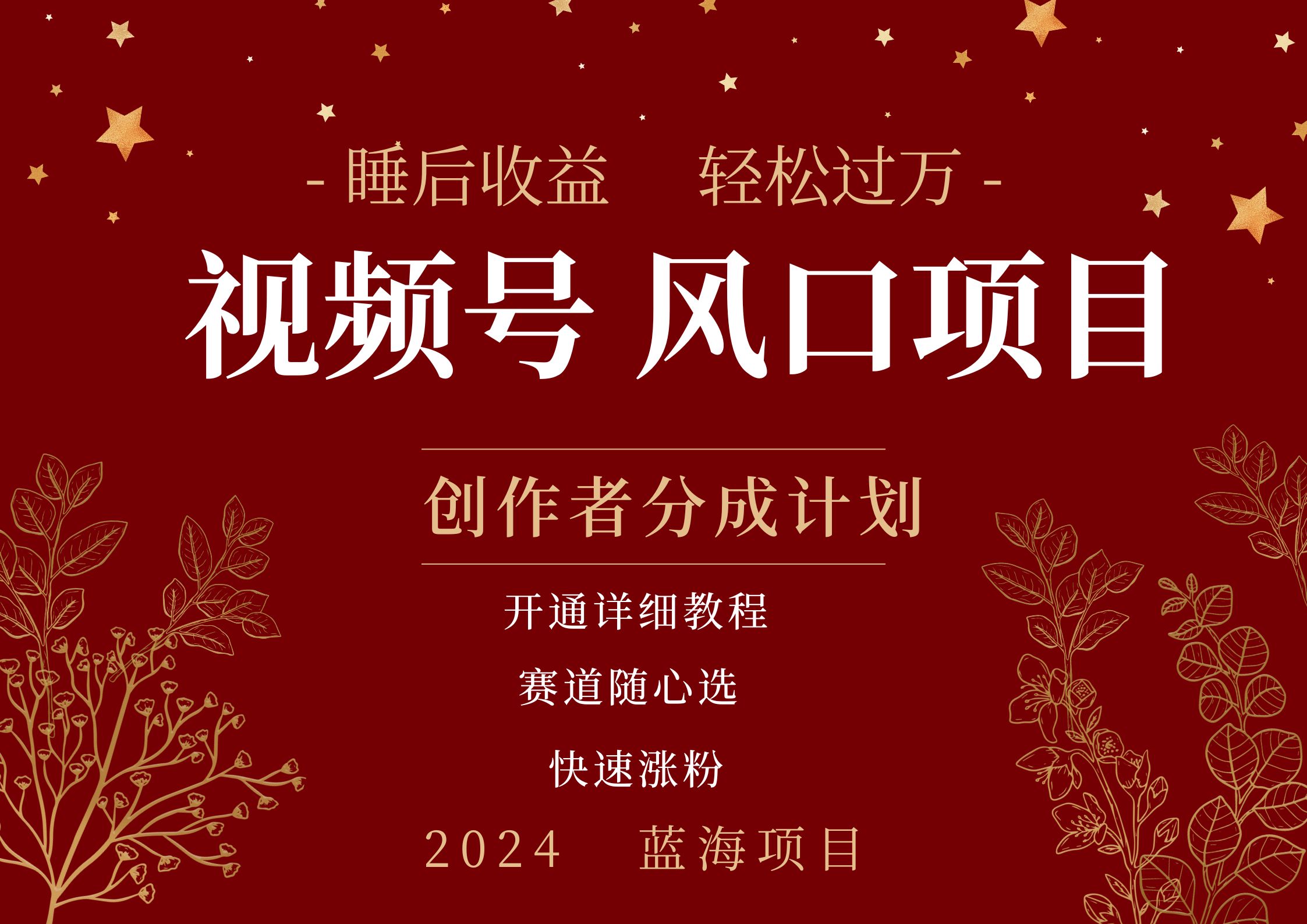 拥有睡眠收益的微信视频号大风口项目，轻松月入过万+，多赛道选择，可矩阵，玩法简单轻松上手倾城领域-倾城领域