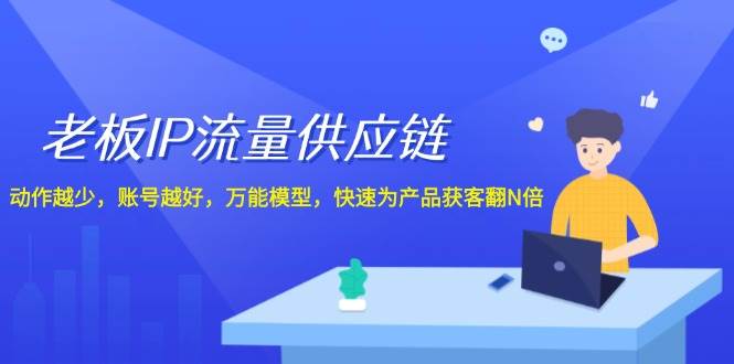 老板 IP流量 供应链，动作越少，账号越好，万能模型，快速为产品获客翻N倍倾城领域-倾城领域
