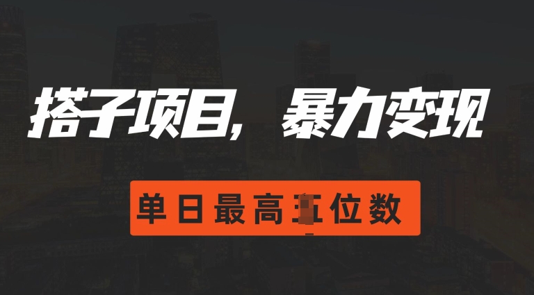 2024搭子玩法，0门槛，暴力变现，单日最高破四位数【揭秘】倾城领域-倾城领域