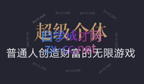 超级个体·普通人创造财富的无限游戏倾城领域-倾城领域