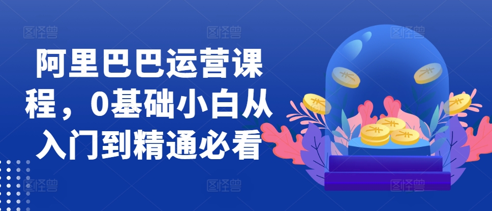 阿里巴巴运营课程，0基础小白从入门到精通必看倾城领域-倾城领域