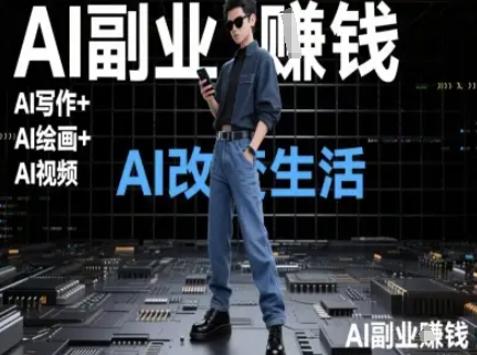 AI改变生活(Ai写作+AI绘画+Ai视频)，AI副业挣钱倾城领域-倾城领域