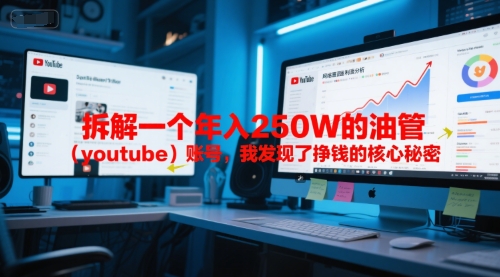 付费文章：拆解一个年入250W的油管(youtube)账号，我发现了挣钱的核心秘密倾城领域-倾城领域