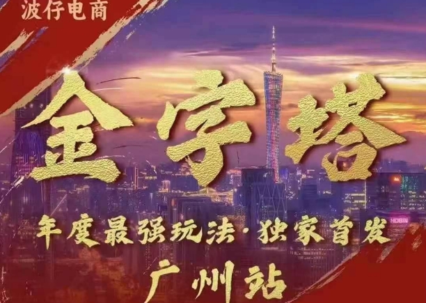 波仔电商·线下课ppt-10月30号，金字塔玩法 3天极速起量，88页ppt，3天起量!倾城领域-倾城领域