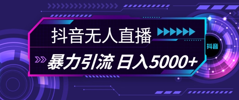 抖音快手视频号全平台通用无人直播引流法，利用图片模板和语音话术，暴力日引流100+创业粉【揭秘】倾城领域-倾城领域